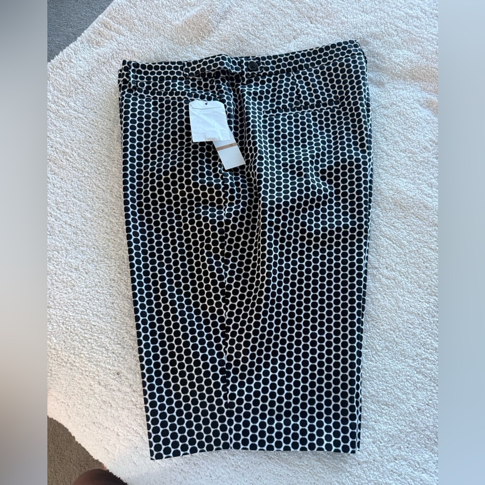 Laundry By Shelli Segal Black & White Honeycomb-Print women’s shorts